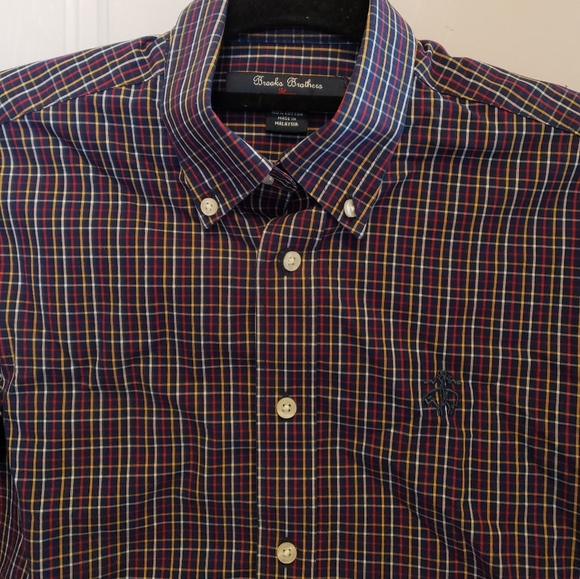 Brooks Brothers Big Boys' Plaid Button Down Dress Shirt - Picture 2 of 4